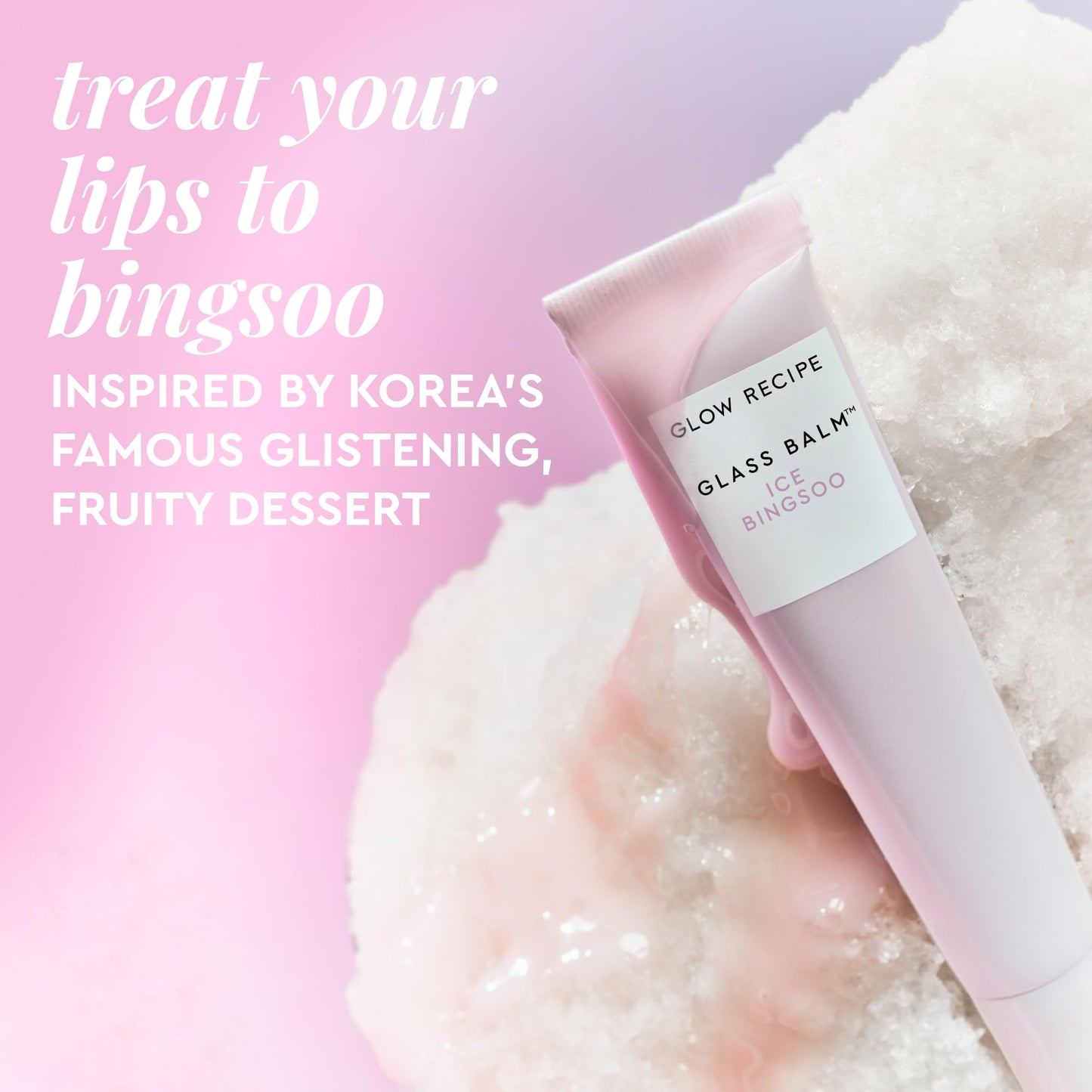 Glow Recipe Glass Balm Lip Treatment - 12Hr Hydrating Lip Balm & Moisturizer with Hyaluronic Acid to Smooth