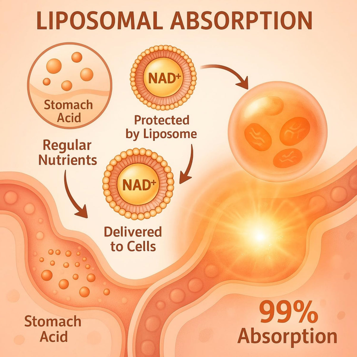 LIGUSTERI 1500 MG Liposomal NAD+, 98%+ Absorption, NAD+ Supplement for Women & Men with TMG, for Aging Defense, Cellular Energy, Heart & Brain Function, Longevity, 120 Softgels LIGUSTERIBuy Supplements Australia