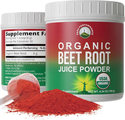 Organic Beet Root Powder - Ultra High Purity Super Food Beets Juice Powder. 100% Pure Nitric Oxide Boosting Beetroot Supplement. Keto, Paleo, Vegan Reds Superfood Rich in Polyphenols Peak PerformanceBuy Supplements Australia
