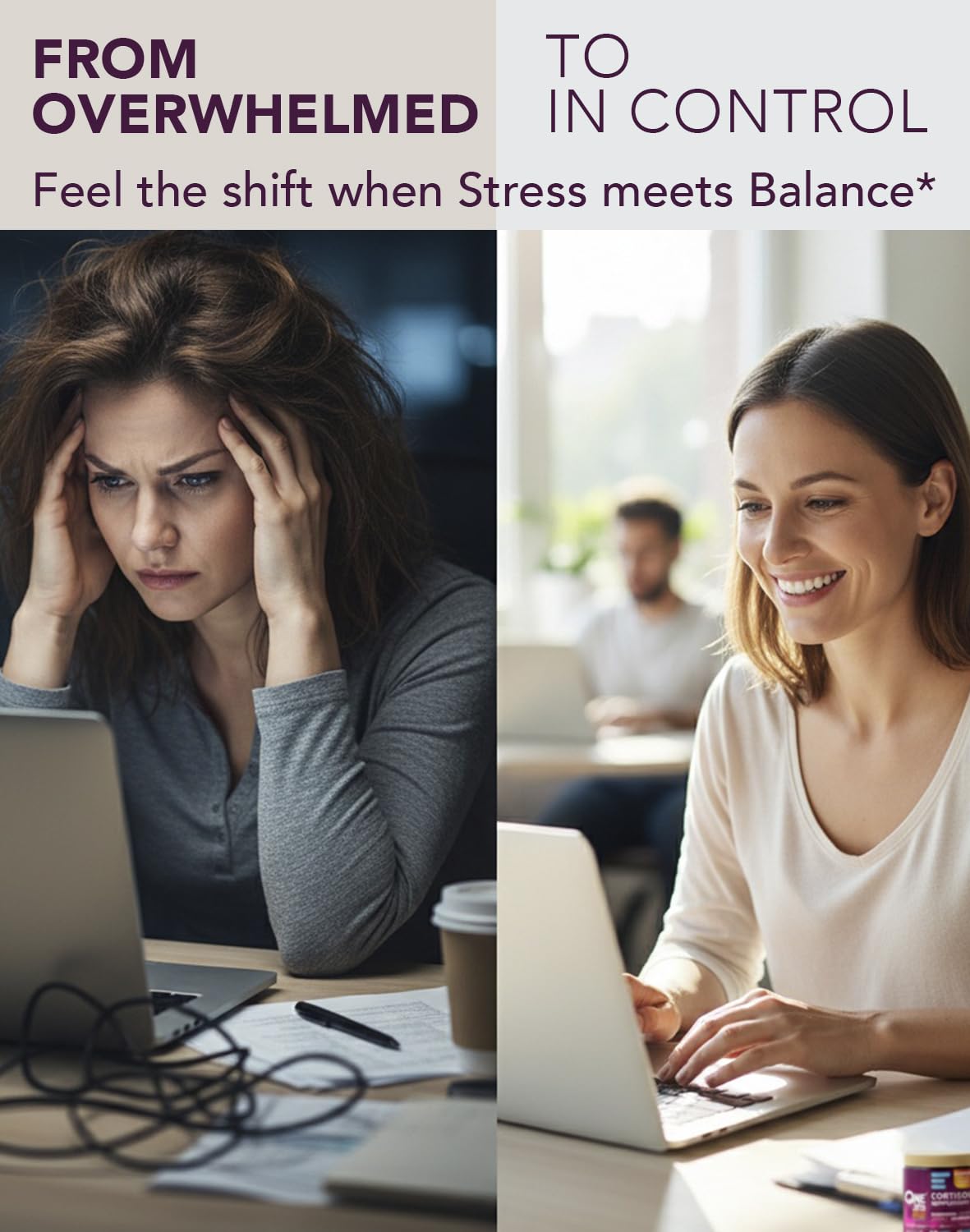Cortisol Manager – Adrenal Support Supplement for Women & Men – Natural Stress Relief, Calm & Sleep Support – Cortisol Reducer with Ashwagandha, Magnesium, L-Theanine & Rhodiola – 90 Vegan Capsules ONE 365Buy Supplements Australia
