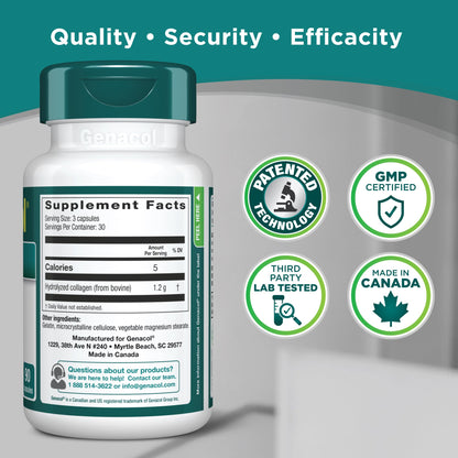 Collagen Peptides Joint Supplements for Men & Women by Genacol | Exclusive Hydrolyzed Collagen Pills | Helps Maintain Healthy Joints | Colageno Hidrolizado | Genacol Original 180 Capsules GenacolBuy Supplements Australia