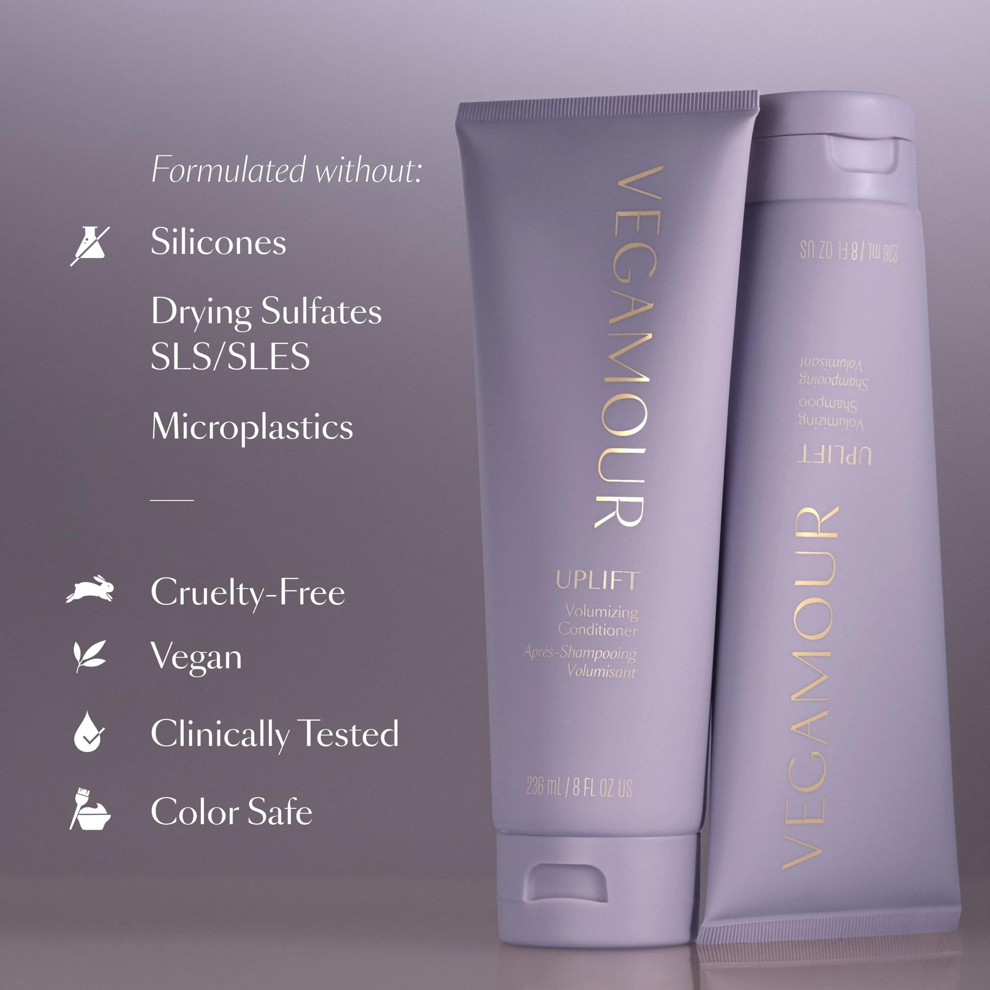 VEGAMOUR UPLIFT Volumizing Conditioner For fine, flat & thinning hair, Provides Volume & Resists Humidity, Non Sticky Formula, Bouncy Soft Hair VEGAMOURBuy Supplements Australia