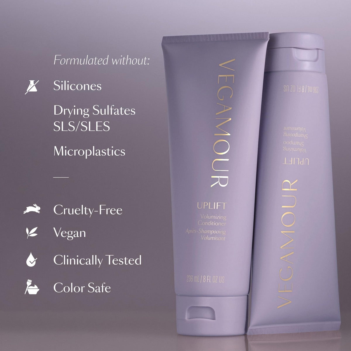 VEGAMOUR UPLIFT Volumizing Shampoo For fine, flat & thinning hair, Provides Volume & Resists Humidity, Non Sticky Formula, Bouncy Soft Hair VEGAMOURBuy Supplements Australia
