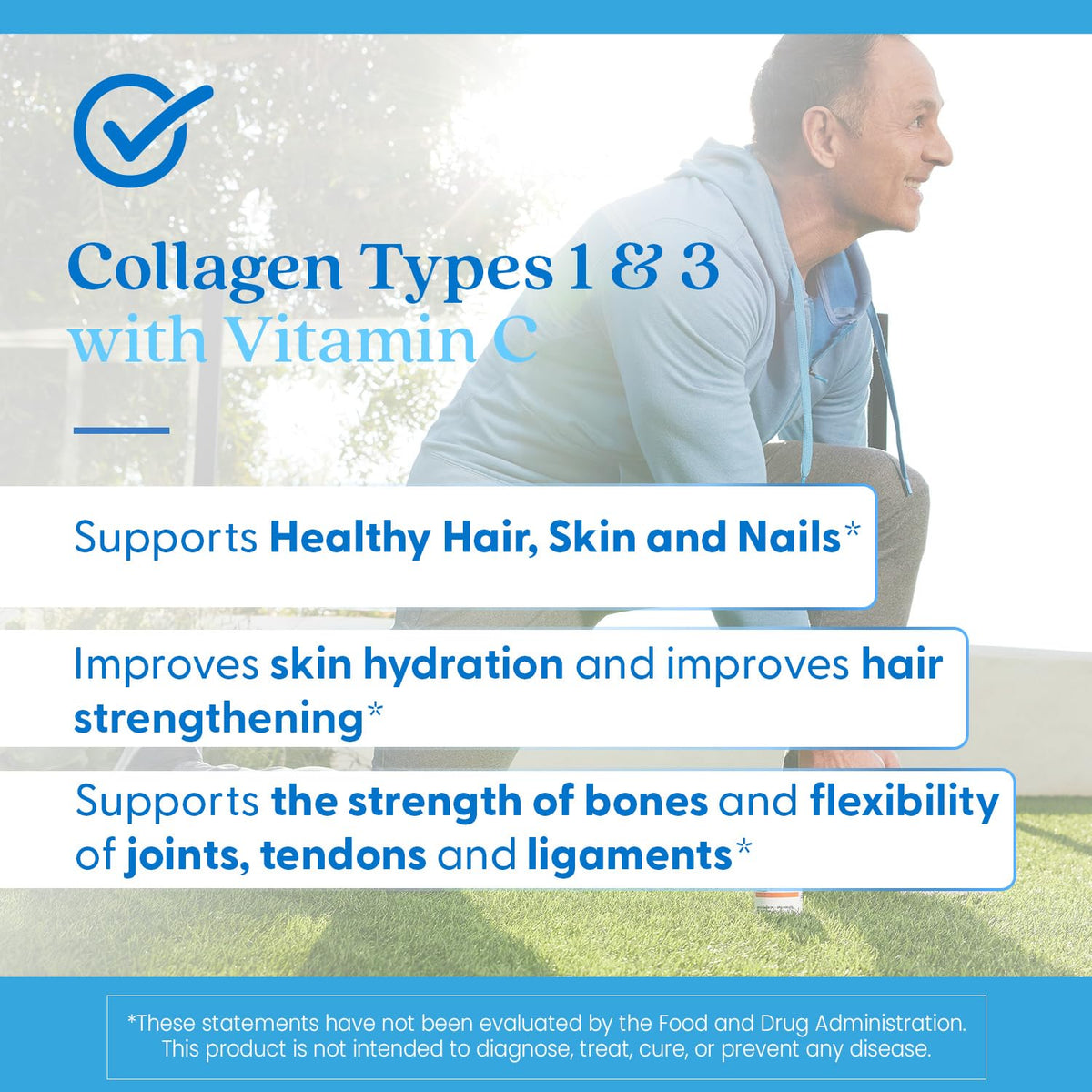 Doctor's Best Collagen Types 1 & 3 with Vitamin C, Non-GMO, Gluten Free, Soy Free, Supports Hair, Skin, Nails, Tendons & Bones, 500 mg, 240 Caps (DRB-00263) Doctor's BESTBuy Supplements Australia