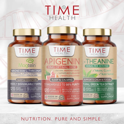 Magtein® Magnesium – 120 Capsules – High Strength 2100mg – Highly Bioavailable Time HealthBuy Supplements Australia