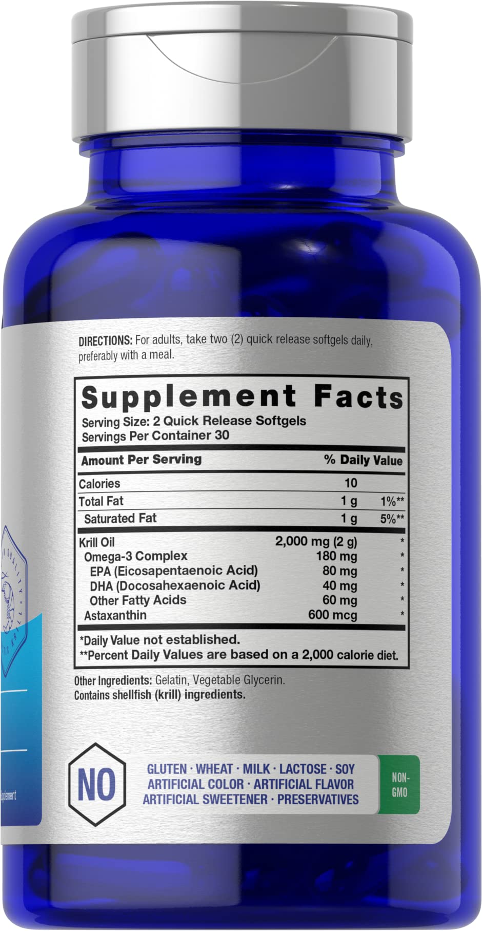 Horbäach Antarctic Krill Oil 2000mg | 60 Softgel Capsules | Omega-3, EPA, DHA Supplemen HorbäachBuy Supplements Australia