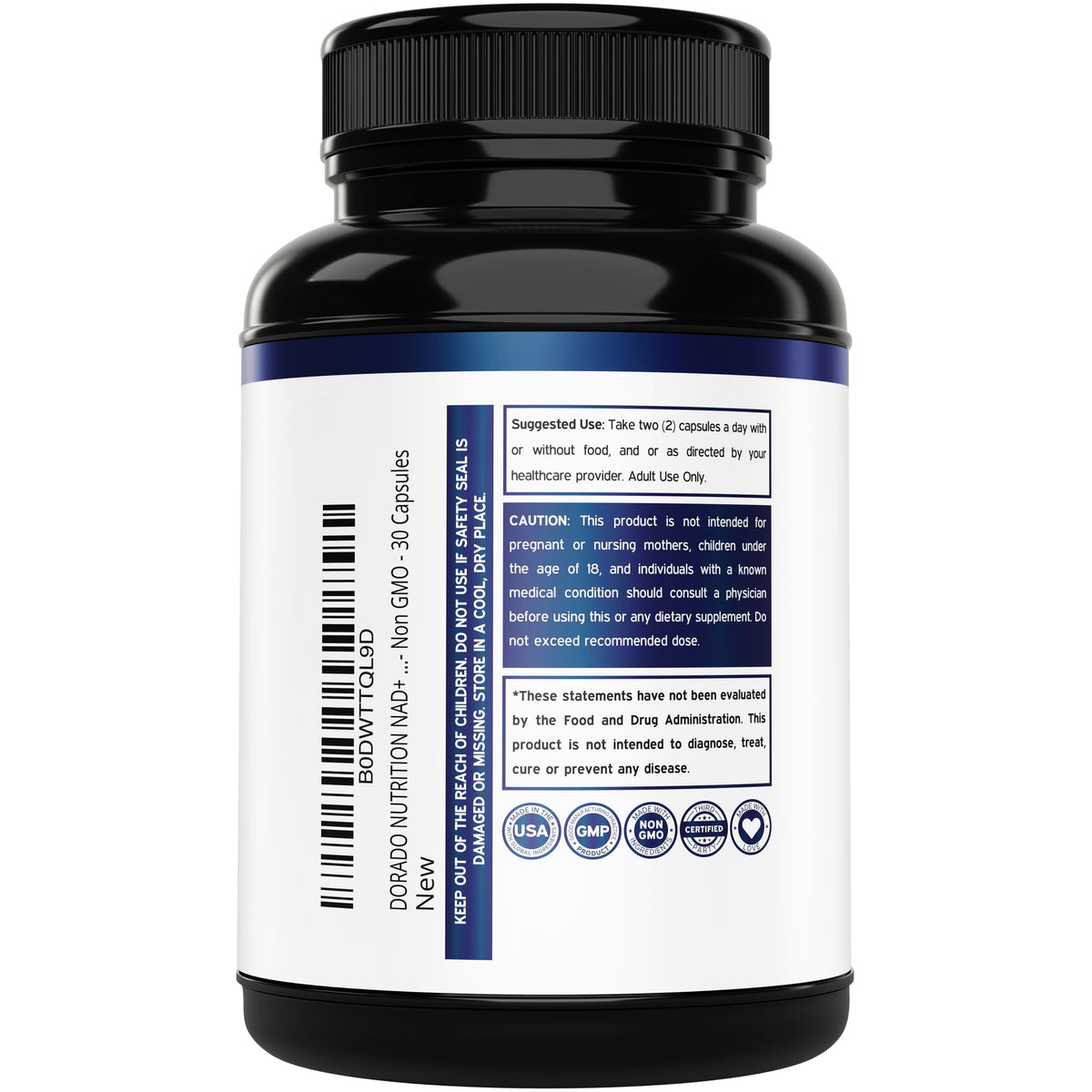 Nicotinamide Riboside 500mg (30 Count) NAD Supplement - NR Supplement For Women & Men to Support NAD+ Levels - NAD Booster - Third Party Tested - Vegan Safe, Non GMO & USA Made (30 Capsules) DORADO NUTRITIONBuy Supplements Australia