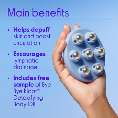Love Wellness Bye Bye Bloat Lymphatic Massage Roller | Handheld Massager and Body Sculpting Tool | Supports Lymphatic Drainage, Bloating Relief, Skin Hydration & Boost Circulation | 1 Count Love WellnessBuy Supplements Australia