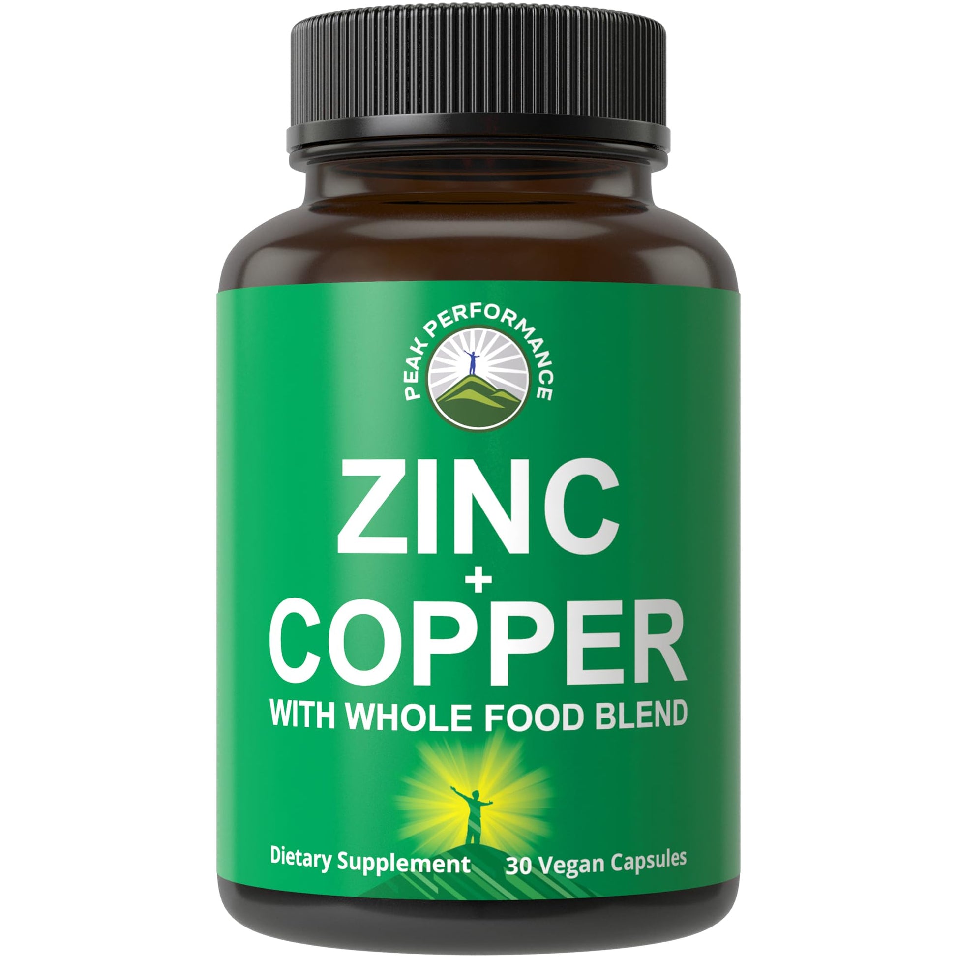 Zinc with Copper + Whole Food Blend of 25 Vegetables and Fruits for Max Absorption. Immune Support Supplement Capsules. Two Essential Minerals for Immunity. Zinc Vitamin Pills for Men and Women. Peak PerformanceBuy Supplements Australia