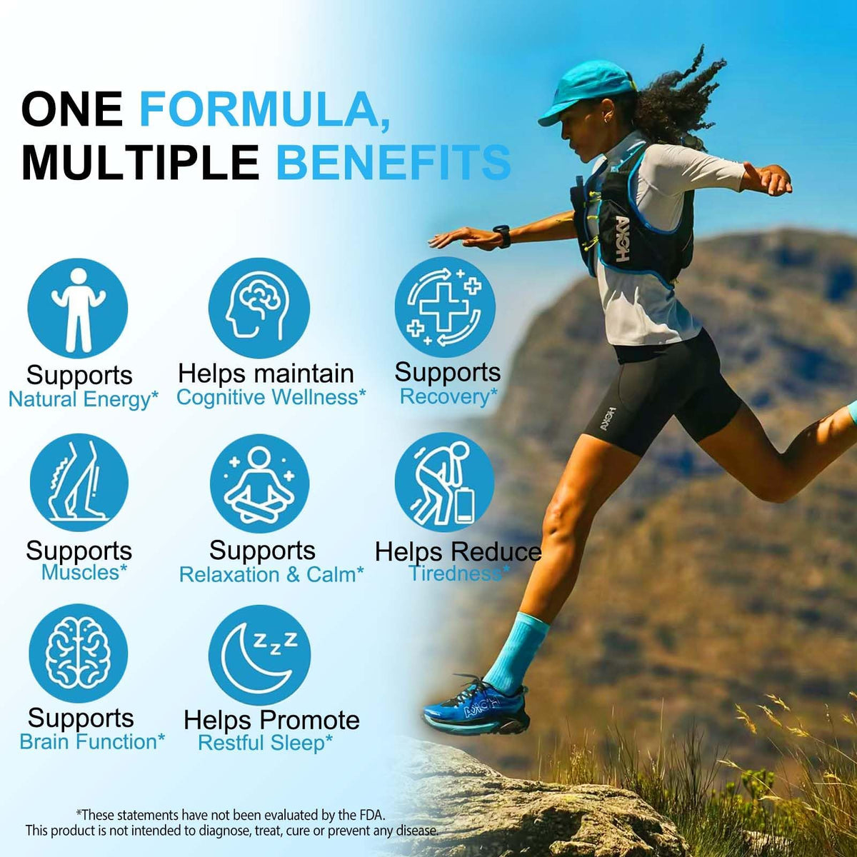 8-in-1 Magnesium Complex 90 Capsules, 1000mg with Magnesium Glycinate, Citrate, Malate, Taurate, Easy Absorption for Health, Energy, Non-GMO, Vegan ITSDAWN buy supplements Au