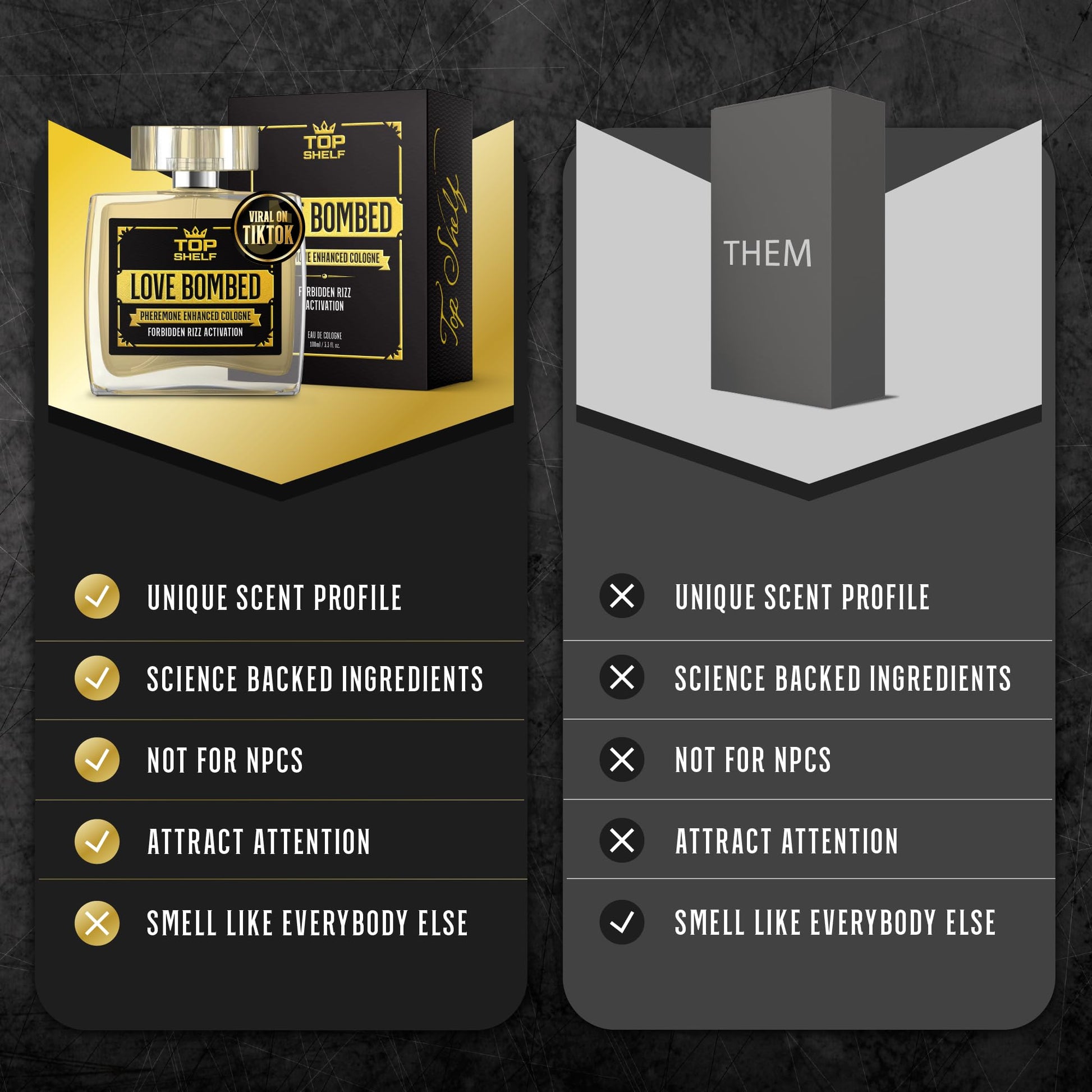 Join Top Shelf Grind Love Bombed - Pheromone Cologne for Men | Bold Attraction Join Top Shelf GrindBuy Supplements Australia
