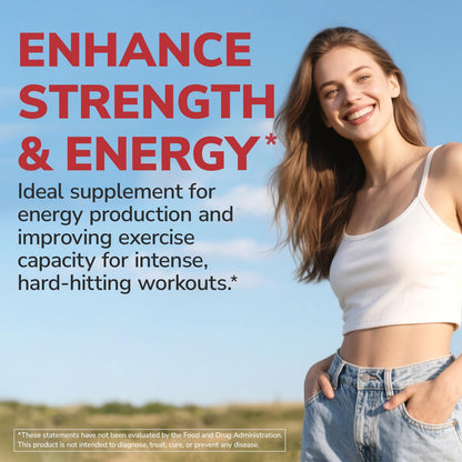 Vitalibre Creatine HCl Capsule, 750mg High Absorption Creatine Hydrochloride, Endurance, Strength, Fast Absorbing, No Load, No Bloat, Monohydrate Micronized Alternative, Once Daily, 90 Capsules VitalibreBuy Supplements Australia