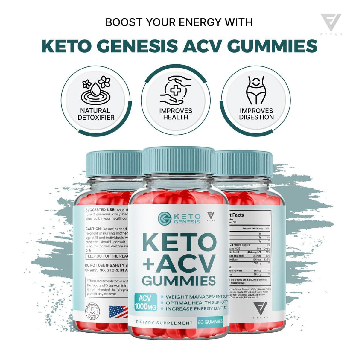 Keto Genesis Keto ACV Gummies Advanced Weight Loss, Ketogenesis Keto + ACV 1000MG FyvusBuy Supplements Australia