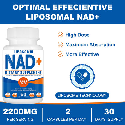 Spliferkou 2200mg Liposomal NAD+ Supplement - Enhances Cell Energy & Aging Defese, 60 Capsules SpliferkouBuy Supplements Australia