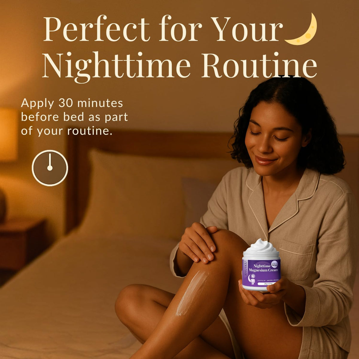 Magnesium Lotion for Sleep & Calm, Topical Magnesium Cream for Relaxation, Nightly Calm, Better Sleep, and for Leg Cramps & Pain SHUIKUBuy Supplements Australia