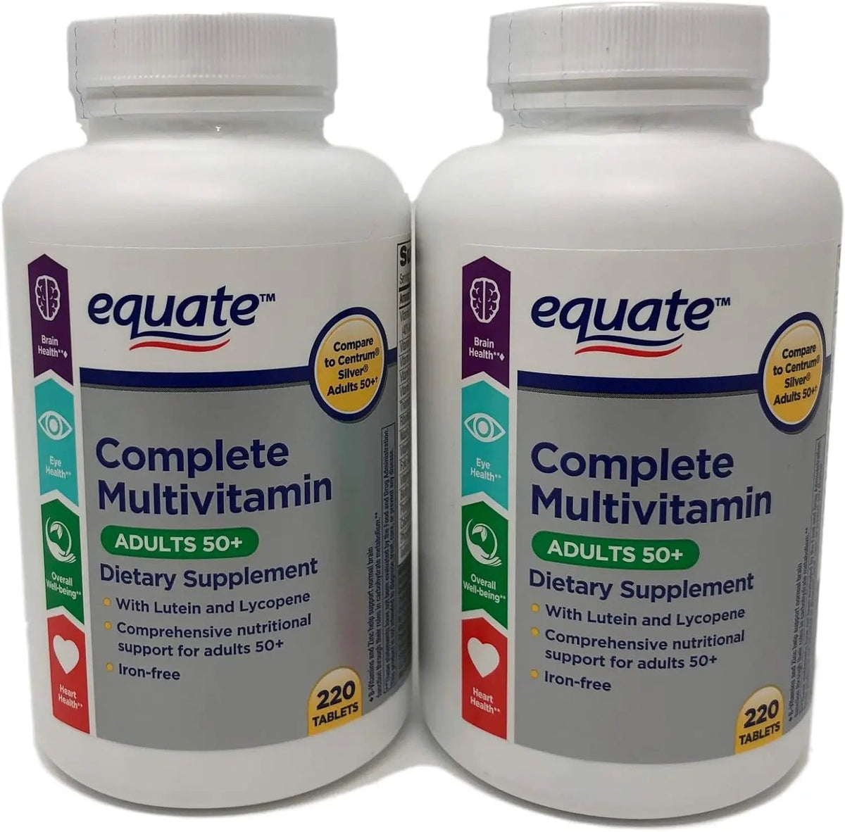 Equate Mature Adult 50+ One Daily Complete Multivitamin Compare to Centrum Silver (400 Ct) Aus Healthcare