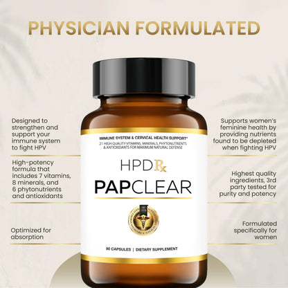 HPD Rx PAPCLEAR Physician Formulated | All Natural HPV Immune Support Supplement HPD RxBuy Supplements Australia