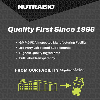NutraBio Classic Whey Protein Powder- Full-Spectrum Amino Acid Profile - No Fillers NutraBioBuy Supplements Australia
