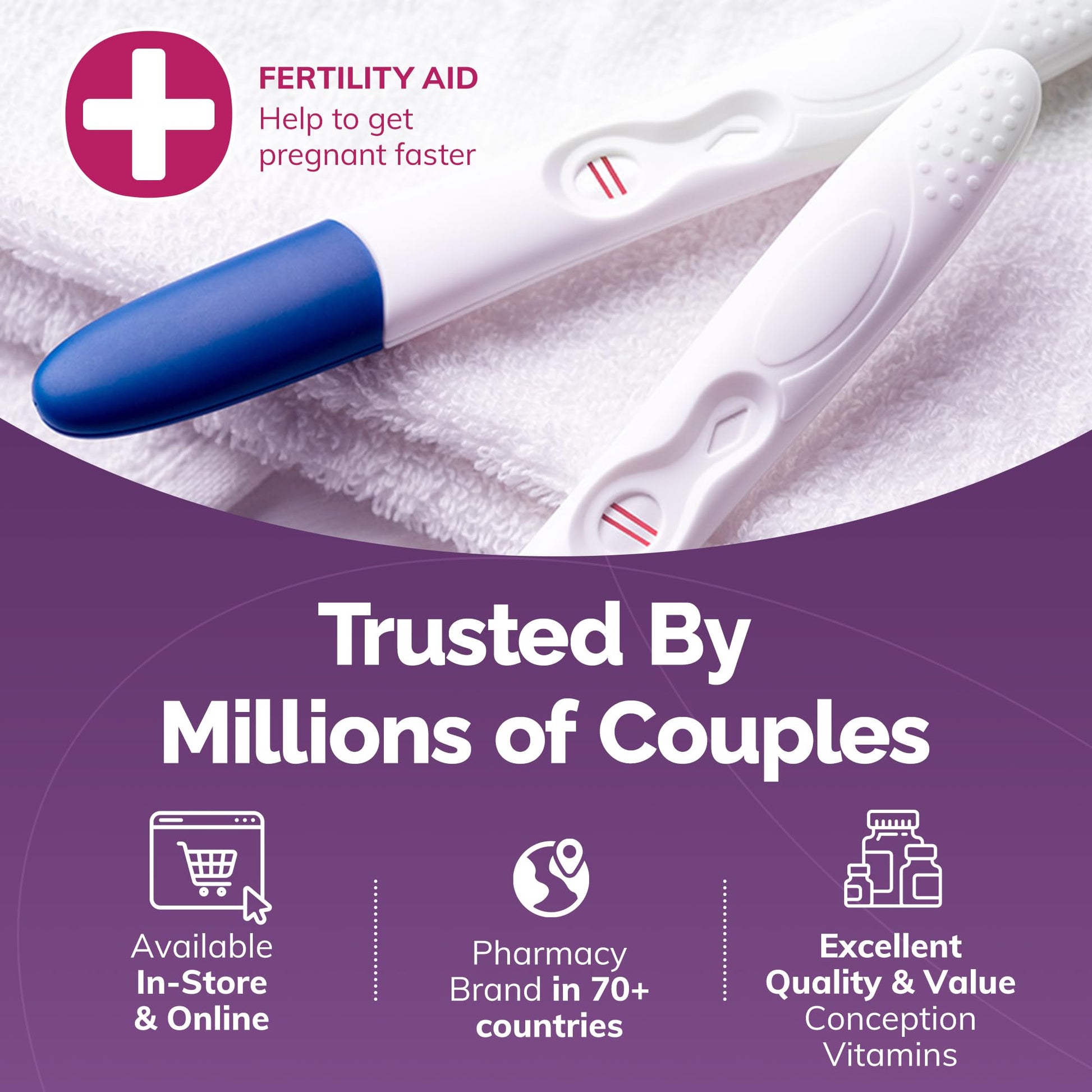 CONCEIVE PLUS Womens Fertility Support – Prenatal Multivitamin for Trying to Get Pregnant – Conception Blend, Hormonal Balance, Folate, Zinc, Thiamin, Riboflavin, Biotin – Non-GMO, Vegan – 30 Days CONCEIVE PLUSBuy Supplements Australia