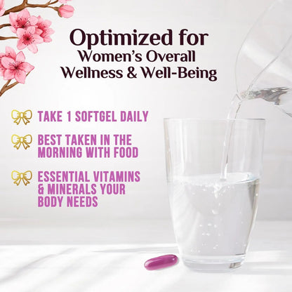 Multivitamin for Women - Complete Daily Womens Multivitamins with Calcium, Folic Acid, Vitamin A, C, D, E, & B Vitamins Nature's NutritionBuy Supplements Australia