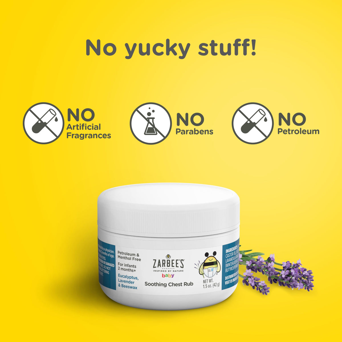 Zarbee's Baby Soothing Chest Rub with Eucalyptus & Lavender, Petroleum-Free Safe and Effective Formula, 1.5 Ounce Zarbee's buy supplements Au