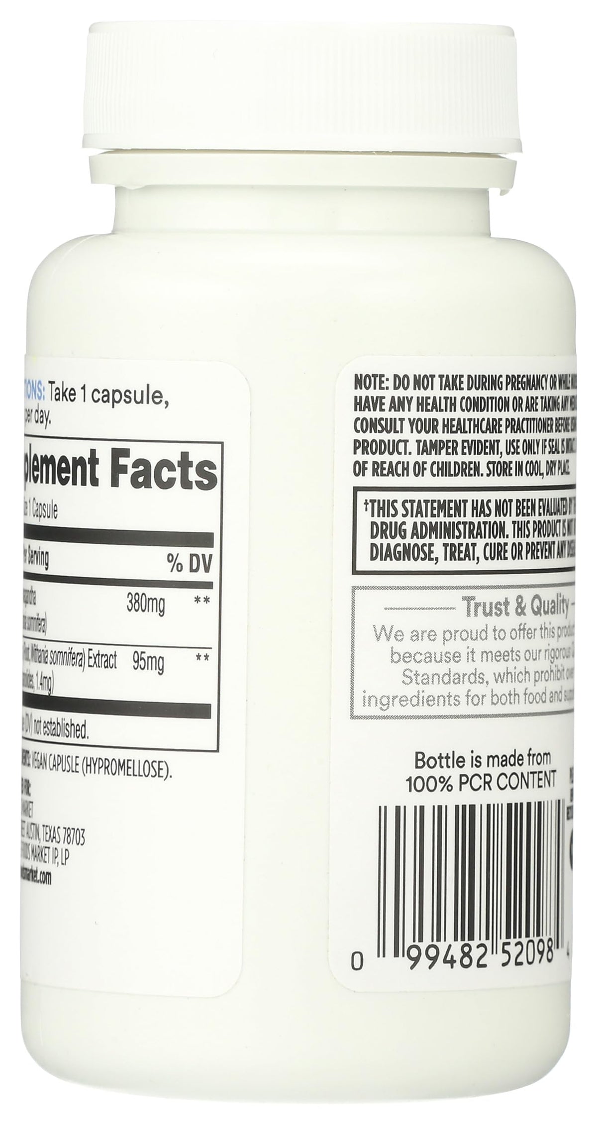 365 By Whole Foods Market, Ashwagandha, 60 Count 365 by Whole Foods MarketBuy Supplements Australia