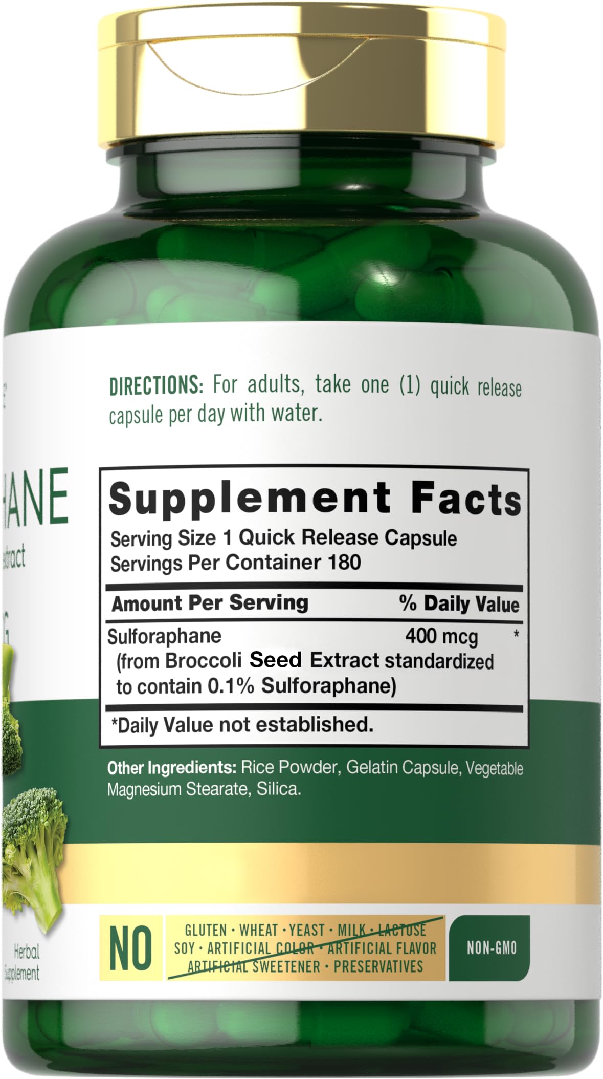 Carlyle Sulforaphane | from Broccoli Seed Extract | 180 Capsules | Traditional Herbal CarlyleBuy Supplements Australia
