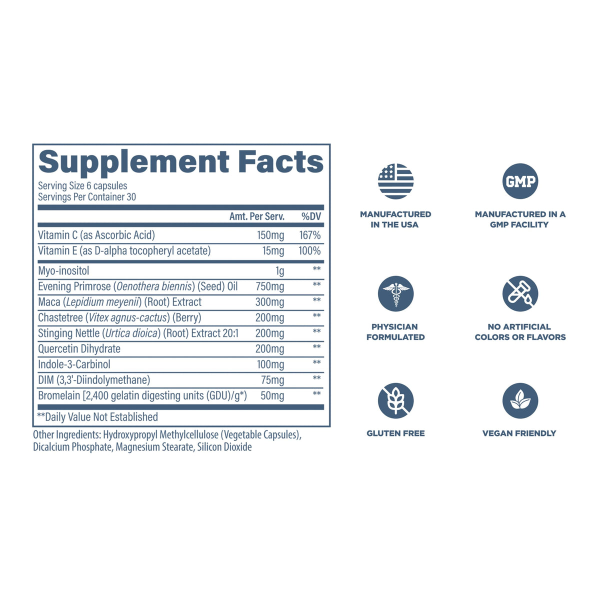 Revive MD Hormone Balance for Women – Hormone Support Supplement w/Myo-Inositol, Chaste Berry, DIM, Vitamins C & E, Evening Primrose Oil – Health & Hormonal Balance (180 Capsules, 30 Servings) ReviveBuy Supplements Australia