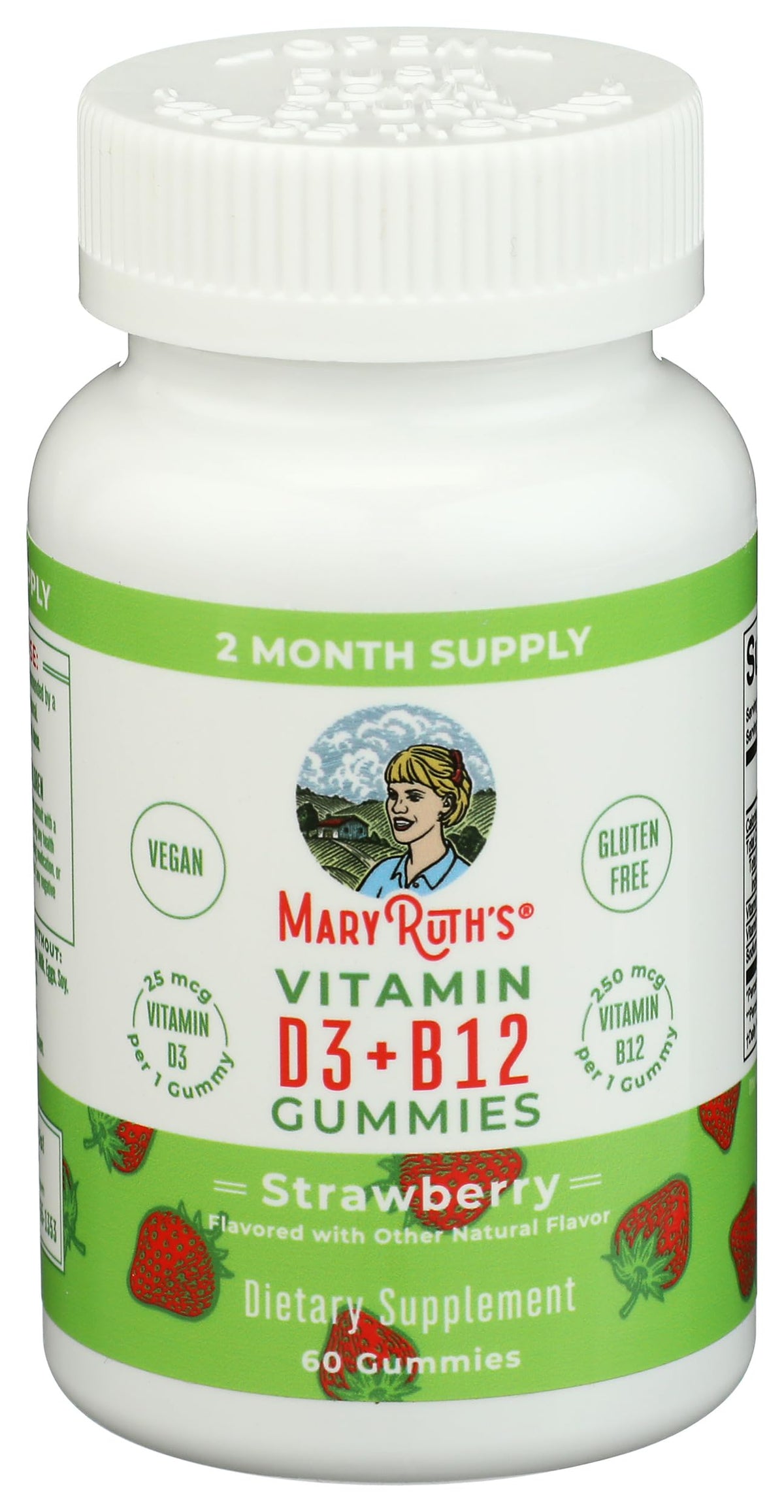 Mary Ruth's Vitamin D3 & B12 Gummies, 60 CT MARYRUTH'SBuy Supplements Australia