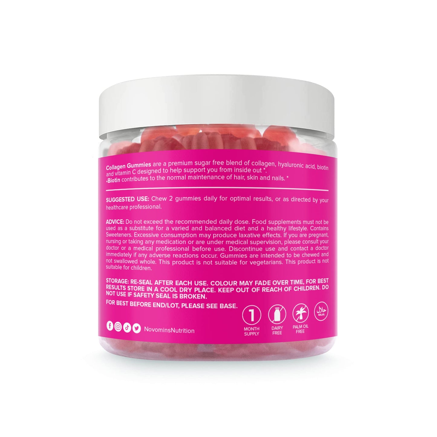 Collagen Gummies - Sugar Free Marine Collagen Gummies - Superior Type 1 Hydrolysed Collagen novominsBuy Supplements Australia