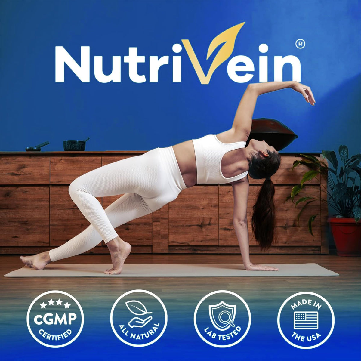 Nutrivein Premium NAD + Resveratrol Supplement 600 mg - 30 Servings (60 Capsules): Powerful Synergistic NAD Resveratrol Supplement - Aging, Cognition, Metabolism, & Overall Well-Being NutriveinBuy Supplements Australia