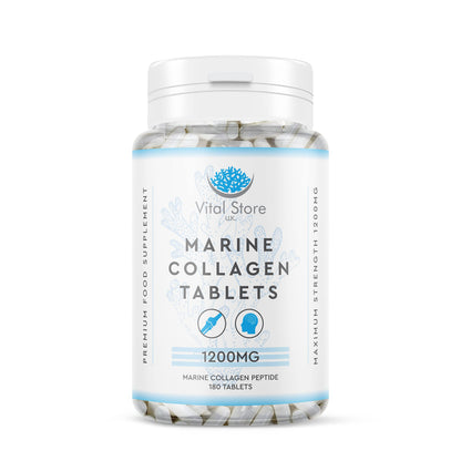 Marine Collagen Peptide Tablets 1200MG - 6 Month Supply - 180 High Strength Collagen Tablets My StoreBuy Supplements Australia