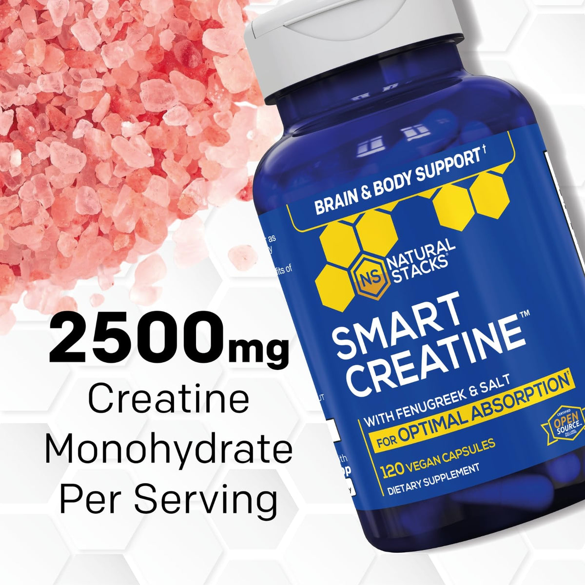NATURAL STACKS Creatine Monohydrate & Magtech Hydrate Bundle - 2500mg Creatine + 200mg Elemental Magnesium Per Serving - Supports Hydration, Brain Health & Endurance - 44 Total Servings NATURAL STACKSBuy Supplements Australia