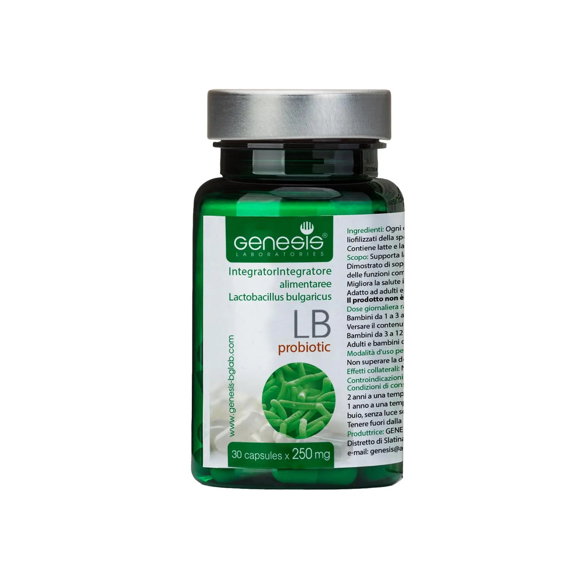 Probiotic Lactobacillus Supplement 30 Capsules with Lactobacillus Bulgaricus 250 mg Probiotic Digestive Immune Support Gut Health Probiotics for Digestive Health Anti Bloating Genesis LABORATORIES buy supplements Au