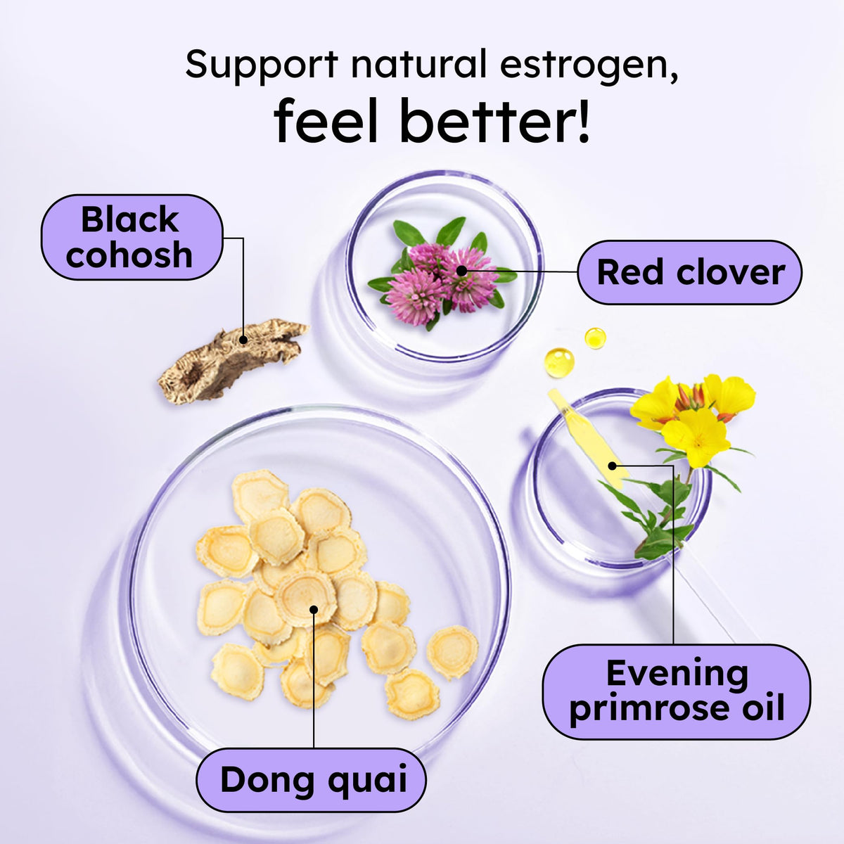 Proov - Boost Supplement for Women - Promotes Estrogen Production - Fertility & Menopausal Support for Women - Hormonal Balance - Evening Primrose Oil Red Clover, Dong Quai, Black Cohosh - 30 Capsules ProovBuy Supplements Australia