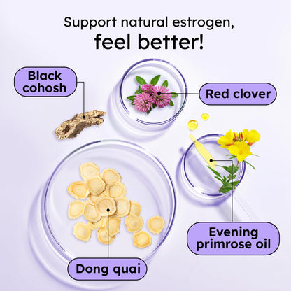 Proov - Boost Supplement for Women - Promotes Estrogen Production - Fertility & Menopausal Support for Women - Hormonal Balance - Evening Primrose Oil Red Clover, Dong Quai, Black Cohosh - 30 Capsules ProovBuy Supplements Australia