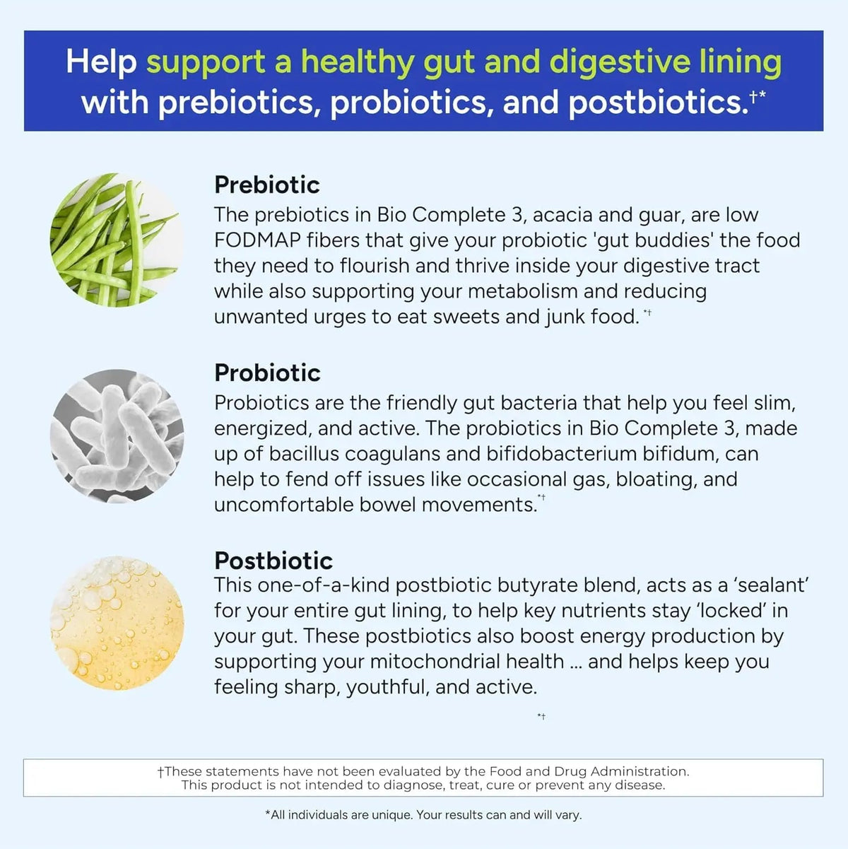 Gundry MD® Bio Complete 3 - Prebiotic, Probiotic, Postbiotic to Support Optimal Gut Health, 30 Day Supply (90 Day Supply) Gundry MDBuy Supplements Australia