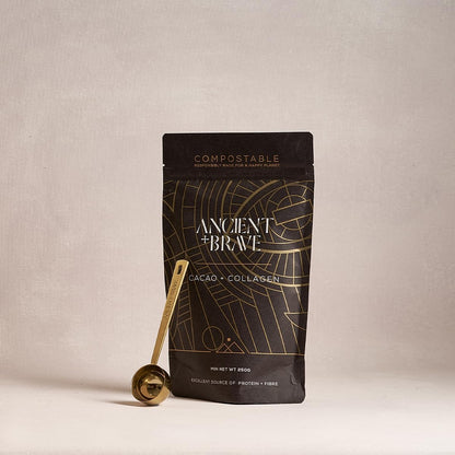 Ancient + Brave - Cacao + Collagen Powder 250g - Peruvian Raw Cacao Hot Chocolate with Grass Ancient + BraveBuy Supplements Australia