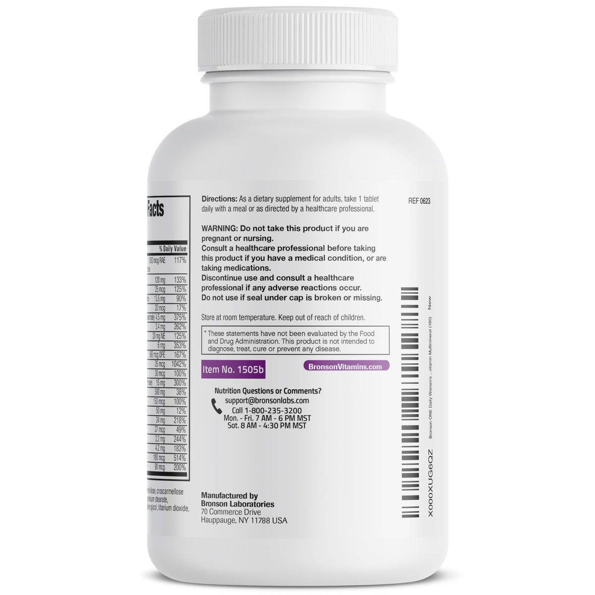 Bronson ONE Daily Women’s 50+ Complete Multivitamin Multimineral, 180 Tablets BronsonBuy Supplements Australia