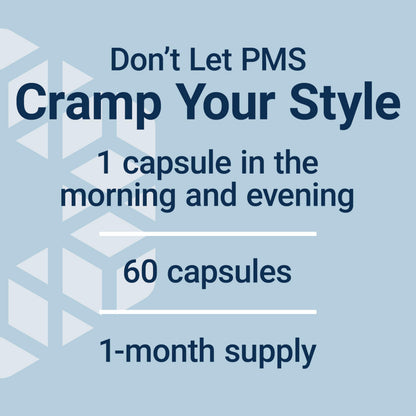 Life Extension Daily PMS Relief, Menstrual Comfort Supplement, PMS-Related Cramps, Lower Back discomfort, Mood, Ginger, Magnesium, B6, Gluten-Free, Non-GMO, 60 Capsules Life ExtensionBuy Supplements Australia