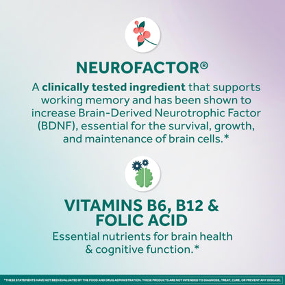 NEURIVA Memory 3D Brain Supplement - Decaffeinated Nootropic Capsules for Memory, Focus, & Cognitive Function - Short Term, Long Term, & Working Memory Support - 50ct NEURIVABuy Supplements Australia