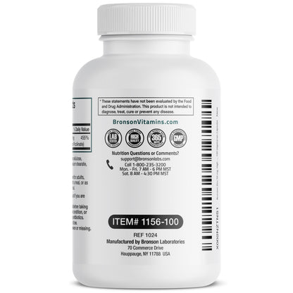 Bronson Zinc 50mg Complex High Potency Immune Support Supplement & Antioxidant and Skin Health