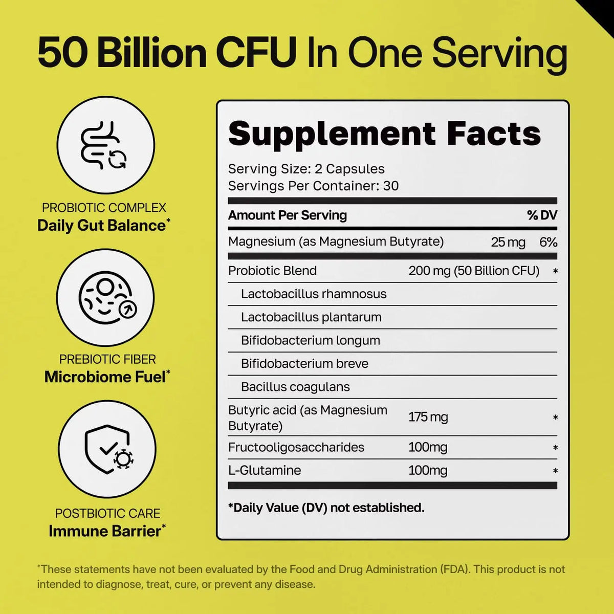 PUREWELL SCIENCES Psychobiotics – Advanced 3-in-1 Probiotic Prebiotic Postbiotic Supplement for Gut and Mood Support - 60 Vegan Probiotic Capsules – 50 Billion CFU – 1-Month Supply PUREWELL SCIENCESBuy Supplements Australia