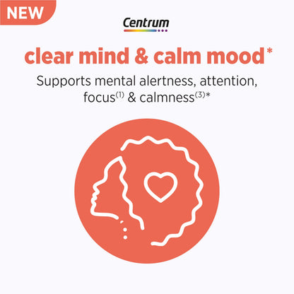 Centrum Clear Mind and Calm Mood Menopause Support Tablets, with Clinically Studied enXtra, 30 Count CentrumBuy Supplements Australia