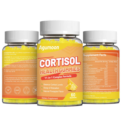Agumoon Cortisol Gummies for Women, Cortisol Supplements with Ashwagandha, Magnesium, L-theanine, for Relaxation and Mood Support - 120 Gummies AgumoonBuy Supplements Australia
