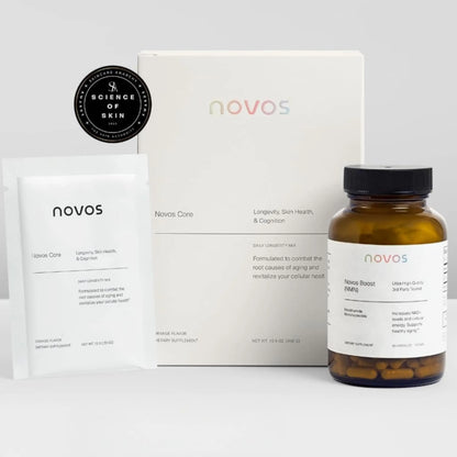 Novos Boost NMN - Contains 250 mg of High-Purity NMN, 60 Capsules, Supports Cellular Repair and DNA Protection, Boosts NAD+ NovosBuy Supplements Australia