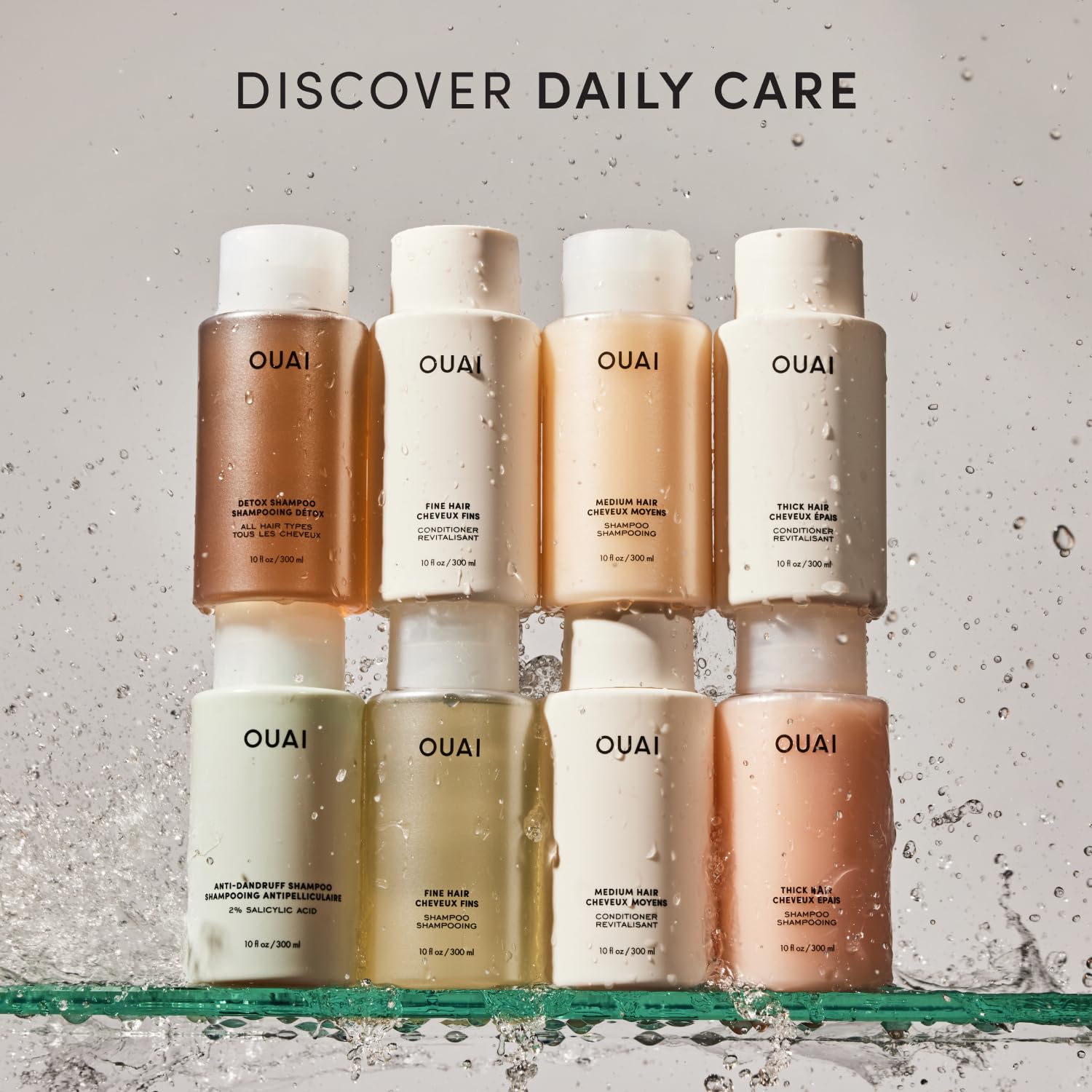 OUAI Fine Hair Shampoo - Volumizing Shampoo for Fine, Flat Strands - Made with Biotin, Keratin & Chia Seed Oil - Strengthens, Nourishes & Thickens - Color-Safe & Sulfate Free Hair Care (10 Fl oz) OUAIBuy Supplements Australia