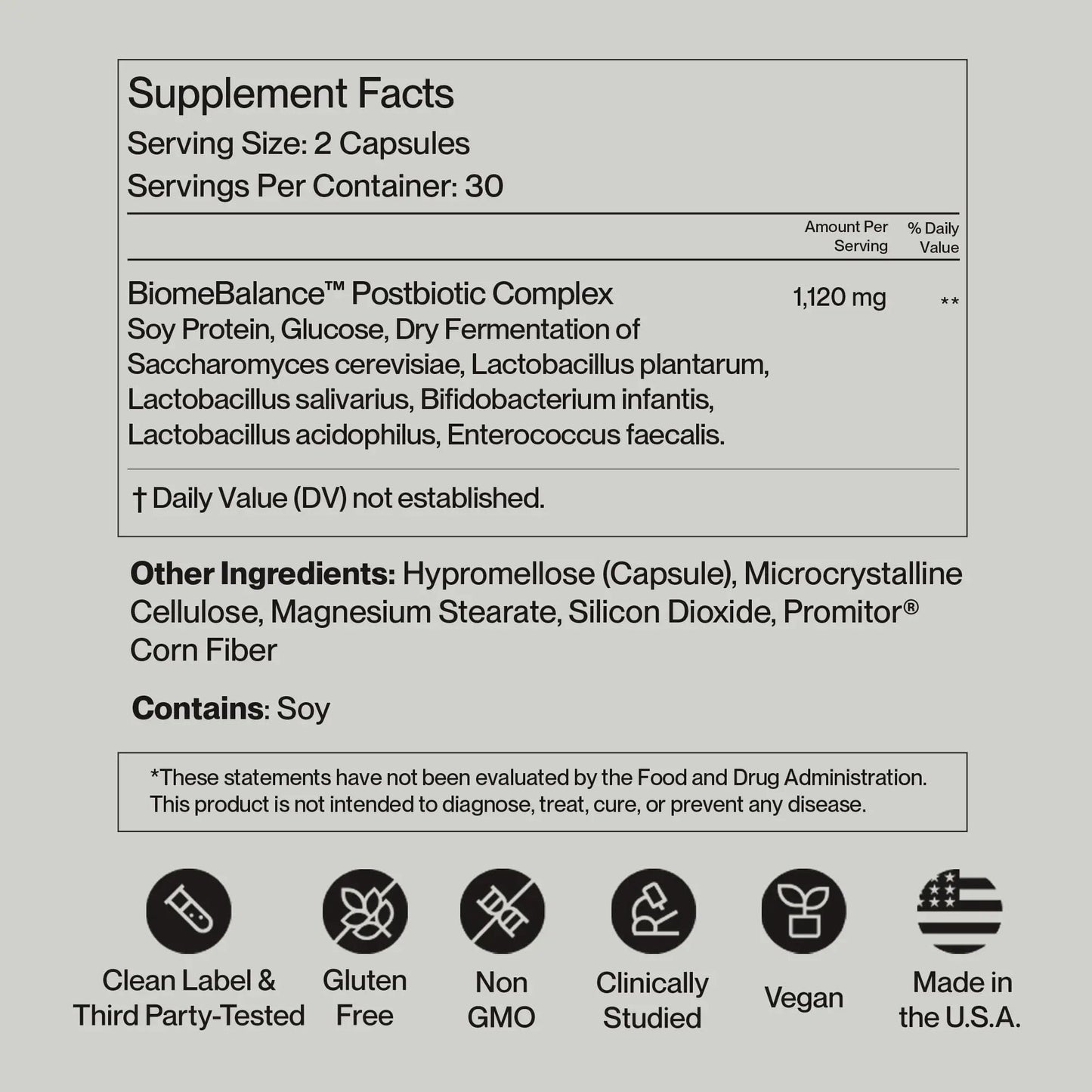 Postbiotics Gut Health Supplement – Bloating Relief, Gut, Brain & Digestive Health - Microbiome & Immune Support with BiomeBalance™ - 1000x More Active Ingredients Than Pre & Probiotics – 60 Capsules SecondKindBuy Supplements Australia