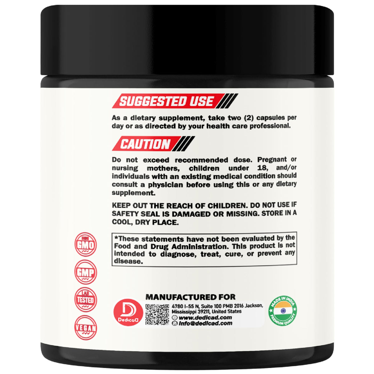 DEDICAD NAD Supplement with Nicotinamide Riboside, Trans-Resveratrol, Quercetin - Cellular Energy & Repair, Vitality, Healthy Aging - 60 Count DEDICAD buy supplements Au