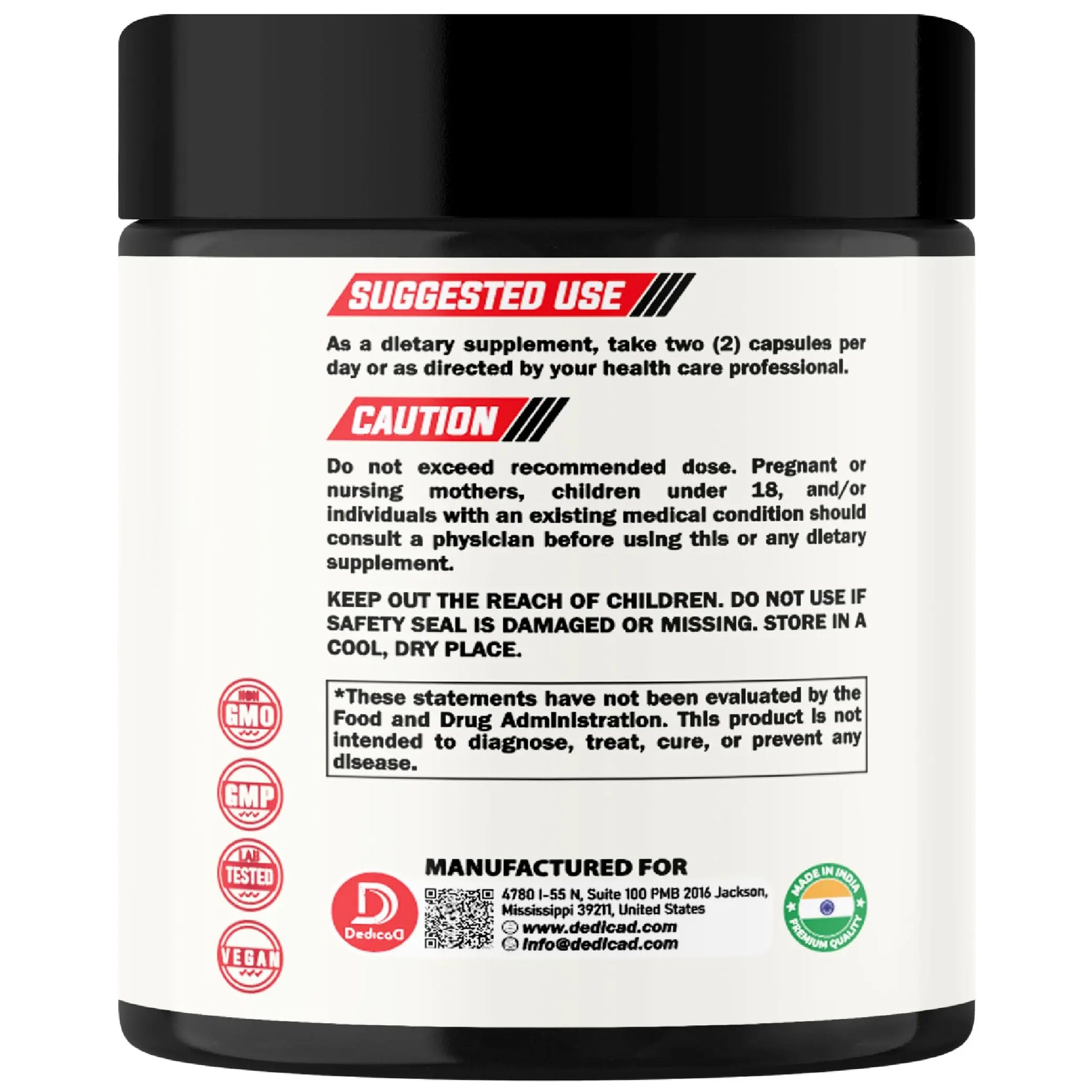 DEDICAD NAD Supplement with Nicotinamide Riboside, Trans-Resveratrol, Quercetin - Cellular Energy & Repair, Vitality, Healthy Aging - 60 Count DEDICAD buy supplements Au